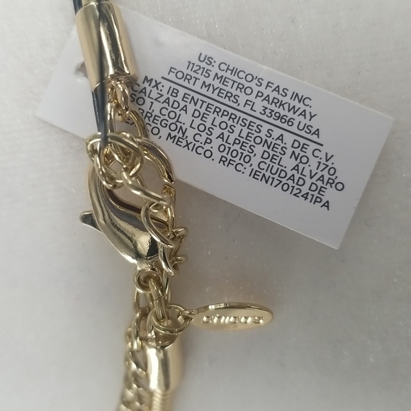 Chico's‎ Colorblocked Choker Necklace wChunky Colored Baubles Artsy Lagenlook - Picture 3 of 5